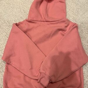 Zara Dog Graphic Friday Mood Pink Hoodie Sz 8